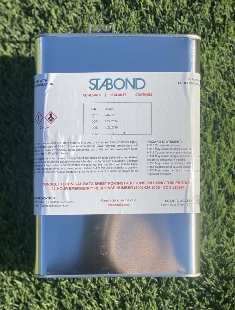Turf Glue, moisture-cured polyurethane seam adhesive
