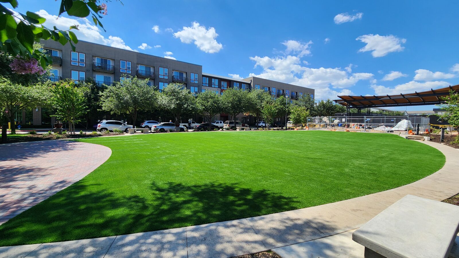 SGS Turf install &mdash; Commercial &middot; Courtyard