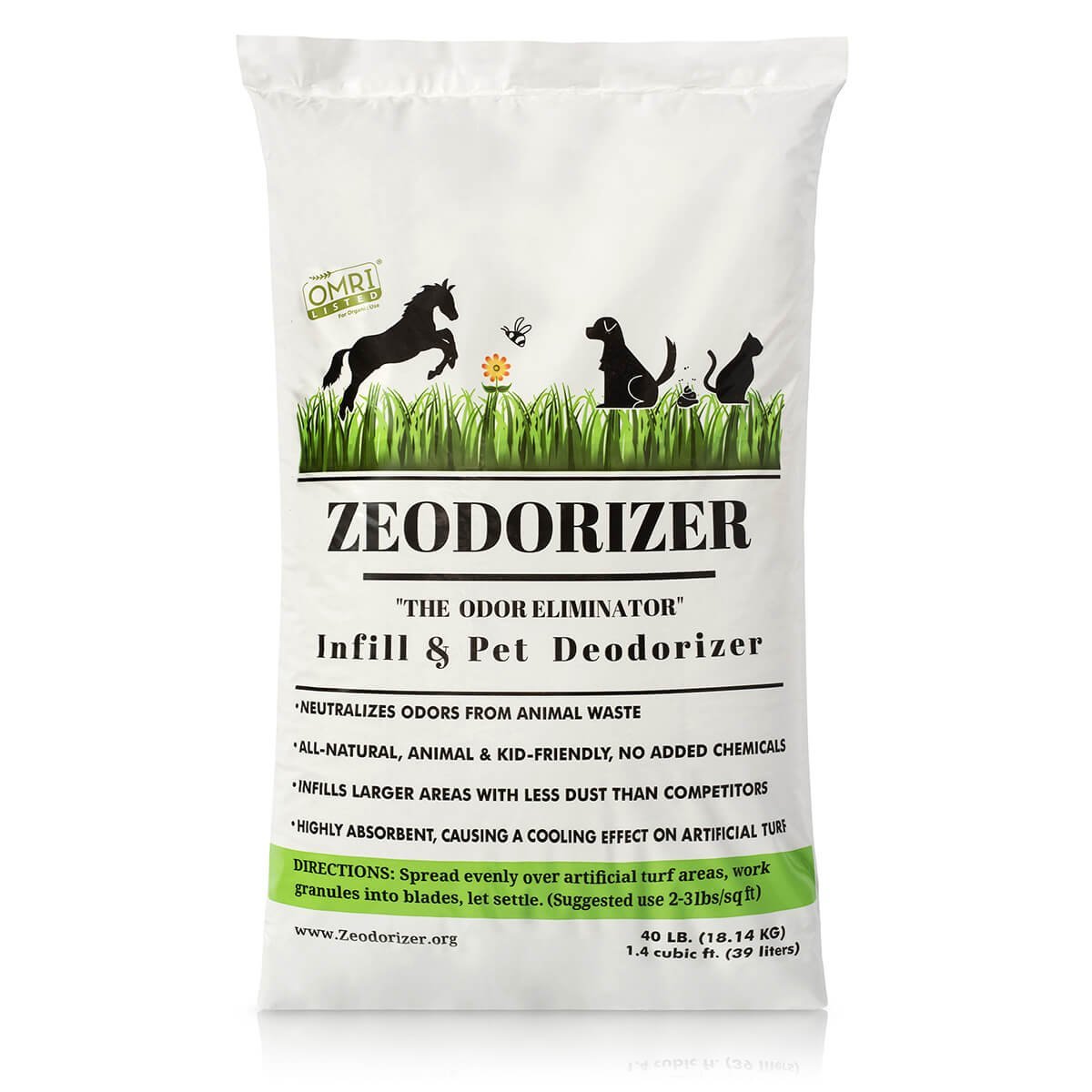 Zeodorizer pet-odor infill — 40 lb