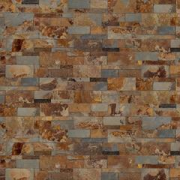 Stacked stone veneer — hardscape for a turf landscape